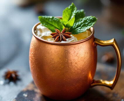 Una rivisitazione del classico Moscow Mule, il Molinari Mule sostituisce la vodka con la Sambuca, offrendo un twist aromatico e intrigante.